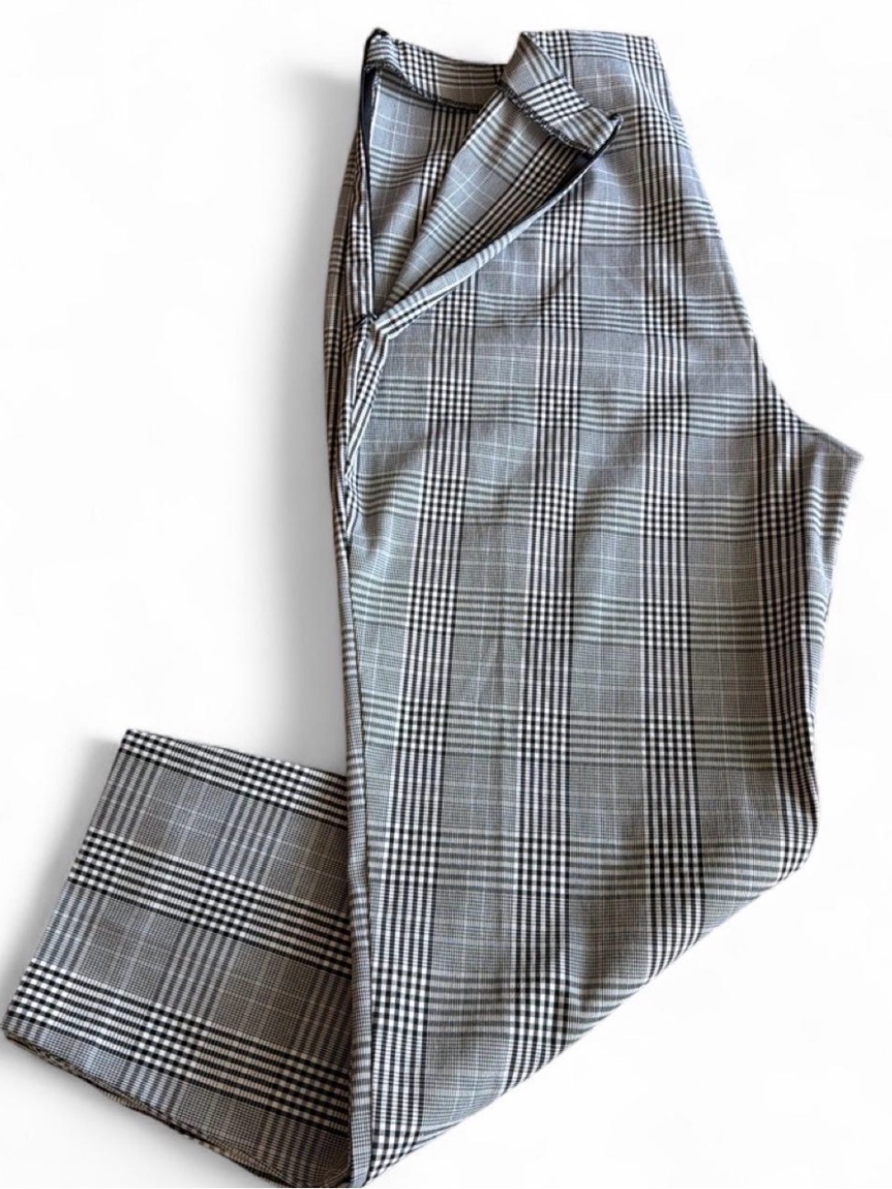 Time and Tru plus size dress pants. Black and white  plaid. Size 20.